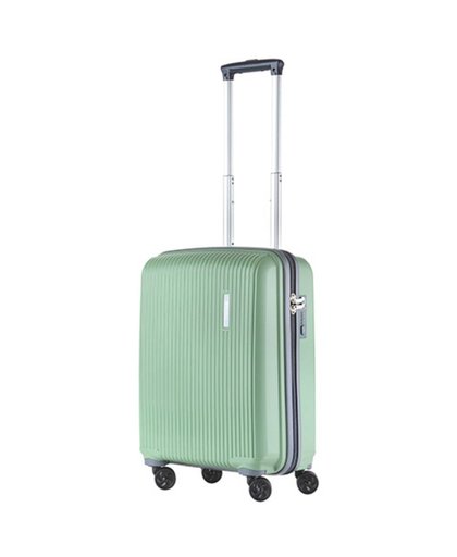 TravelZ - Vertical - Oersterke Handbagagekoffer - TSA handbagage 55cm - Koffer volledig gevoerd - Olijf