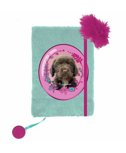 Rachael Hale Cute Puppy - Pluche dagboek A5 - zonder slot - inclusief pen