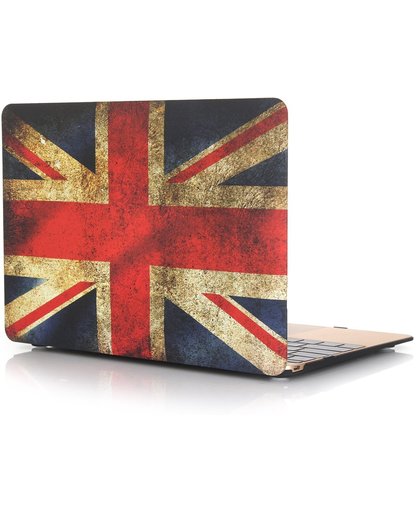 Macbook Case voor Macbook Pro Retina 15 inch 2014 / 2015 - Laptop Cover met Print - Retro Union Jack Engelse Vlag