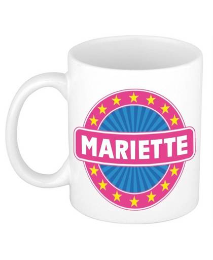 Mariette naam koffie mok / beker 300 ml - namen mokken