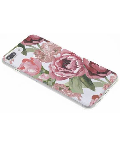 Bloemen design siliconen hoesje voor de iPhone 8 Plus / 7 Plus