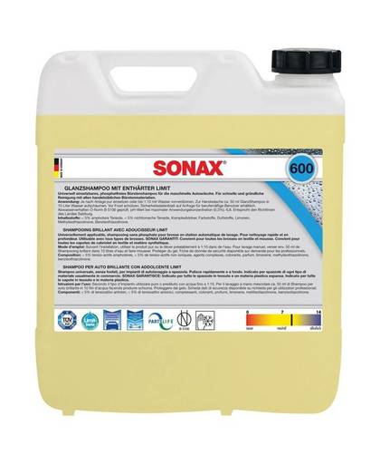 Sonax glansshampoo 10 liter (600.600)