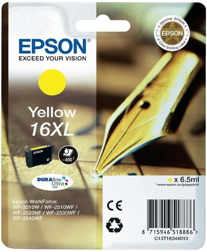 Epson C13T16344022 inktcartridge Geel 6,5 ml 450 pagina's
