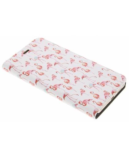 Flamingo design booklet voor de huawei p10 lite