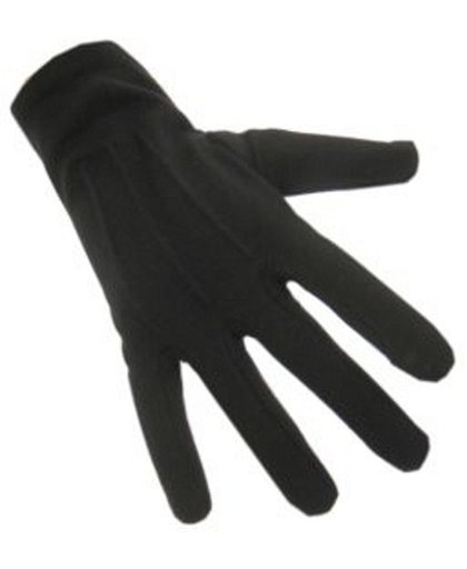 Zwarte korte handschoenen M