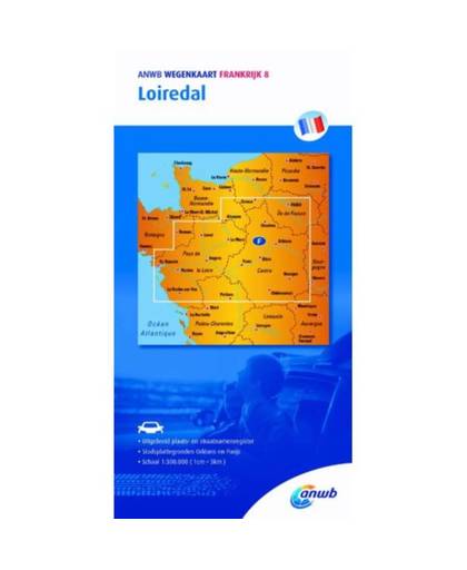 Frankrijk 8 Loiredal - ANWB wegenkaart