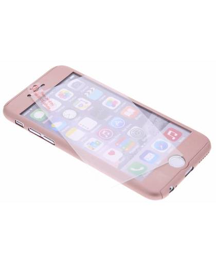 Roze metallic 360° effen protect case voor de iPhone 6(s) Plus