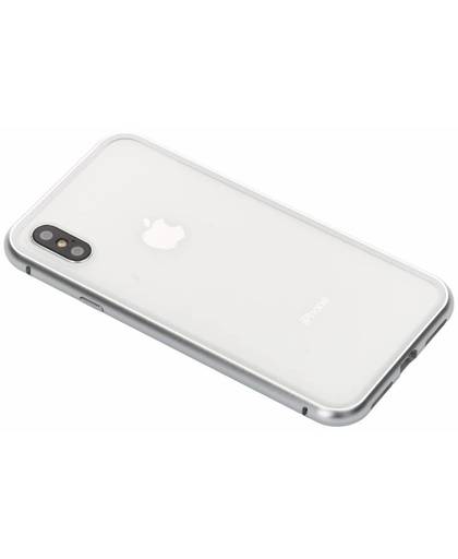 Zilver magnetisch hoesje voor de iPhone X