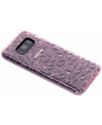 Roze geometric style siliconen case voor de Samsung Galaxy S8
