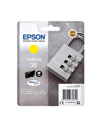 Epson Singlepack Yellow 35 DURABrite Ultra Ink