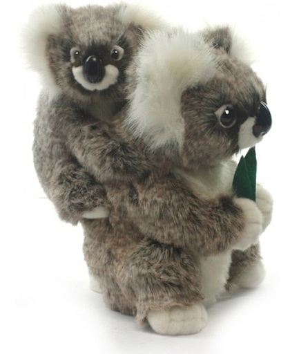 Pluche koala met baby knuffel 28 cm