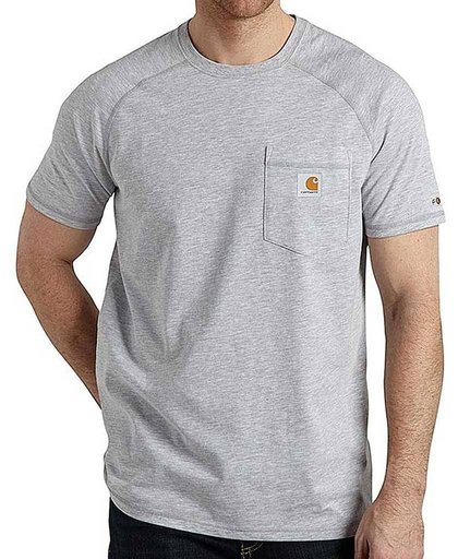 Carhartt Force Cotton Heather Grey T-Shirt Heren