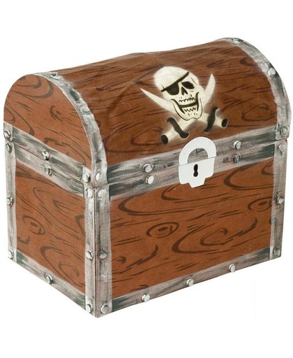"Zelf te bouwen piratenkoffer - Feestdecoratievoorwerp - One size"