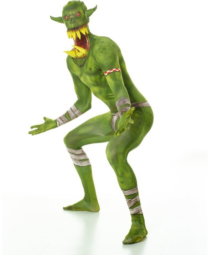 Groene Ork Morphsuits™ kostuum voor volwassenen - Verkleedkleding - large