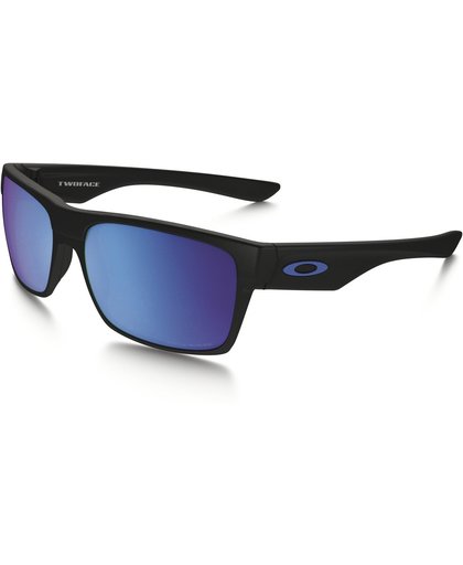 Oakley Twoface Sapphire Iridium Polarized Sunglasses Black