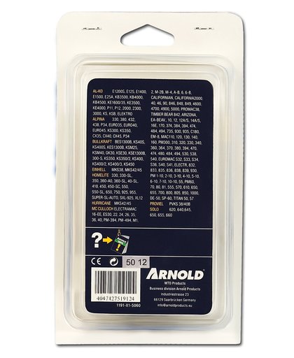 Arnold Chaîne 3/8  LP, 1,3mm, 60 Entr., avec element de securité, demi