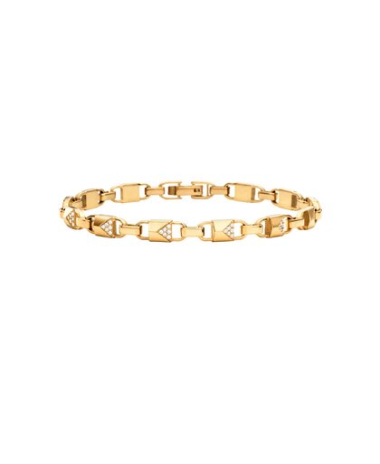 zilveren armband Mercer Link goudkleurig - MKC1004AN710