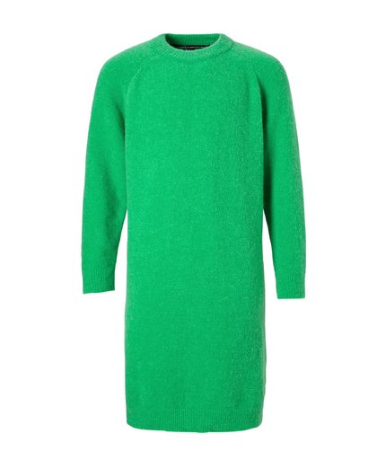 jurk met wol groen