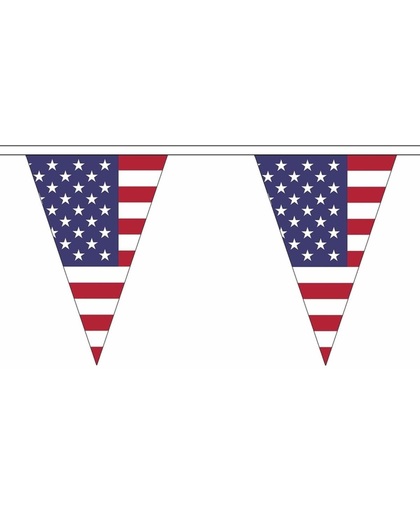 Polyester vlaggenlijn Amerika 20 meter - slinger / versiering