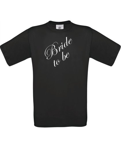 Mijncadeautje - T-shirt - Bride to be - Zwart (maat XL)