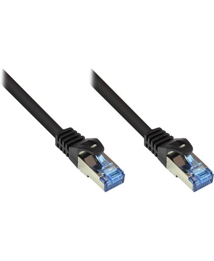 Alcasa Cat6a 25m 25m Cat6a S/FTP (S-STP) Zwart netwerkkabel