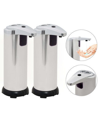 vidaxl Distributeur automatique de savon 2 pcs Capteur IR 600 ml - VIDAXL