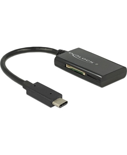 DeLOCK 91740 USB 3.0 (3.1 Gen 1) Type-C Zwart geheugenkaartlezer