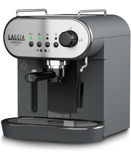 Gaggia RI8523/01 koffiezetapparaat Vrijstaand Espresso maker Zwart, Roestvrijstaal 1,4 l 2 kopjes Half automatisch
