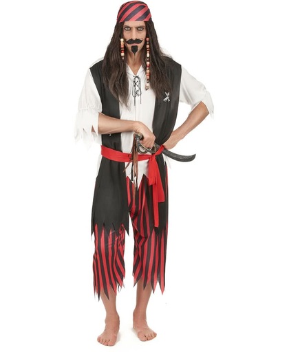 Piraten kostuum voor mannen - Verkleedkleding - Small