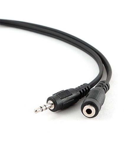 iggual 3.5mm - 3.5mm, m-f, 1.5m 1.5m 3.5mm 3.5mm Zwart audio kabel