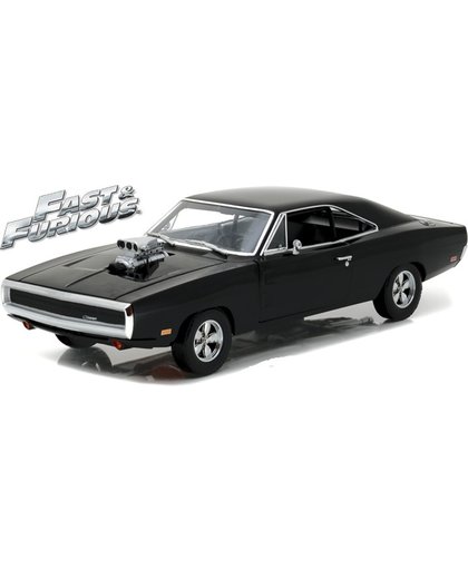 Dodge Charger 1970 Dom's  "Fast and the Furious" Zwart 1-18 Greenlight Collectibles