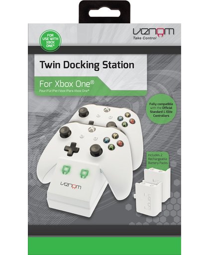 Venom Twin Docking Station for Xbox One White