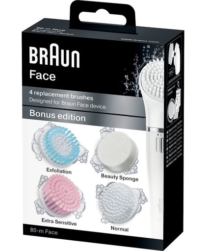 Braun Face 80-m - 4 vervangende borstels - Bonuseditie