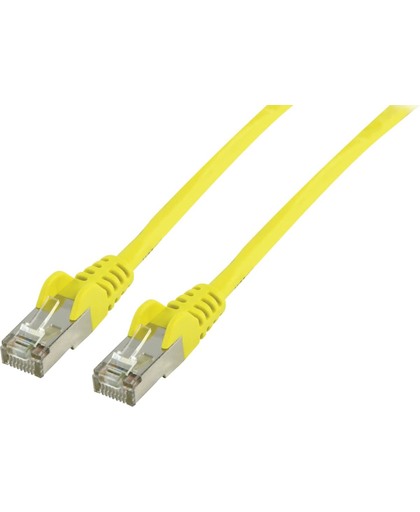 FTP CAT 5e netwerk kabel 0,50 m geel