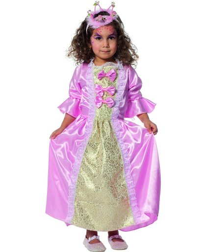Prinses jurk roze met strikken voor meisje maat 116