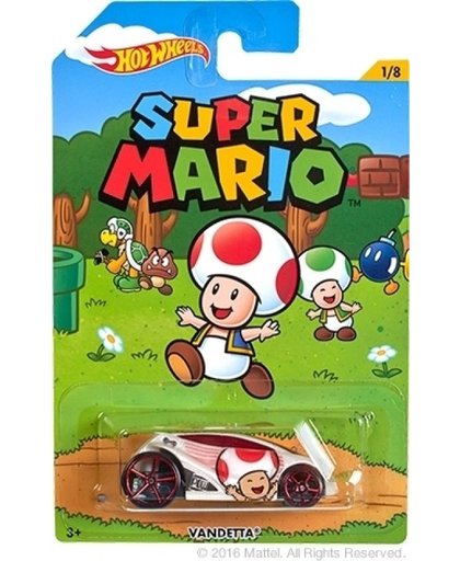 Hot Wheels Super Mario Car - Vandetta (Toad)