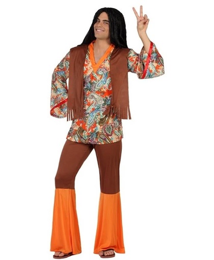 Hippie verkleed pak voor mannen -Maat:XS-S