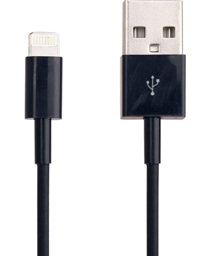 2 stuks USB Sync Data / Charging Cable voor iPhone 6 & 6 Plus, iPhone 5 & 5S & 5C, iPad Air, Length: 1m ,LET U OP AUB!  Compatible met iOS 8.0(zwart)