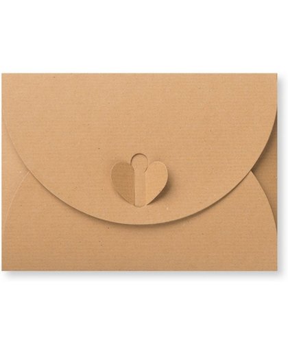 Cadeau Envelop 11 x 15,6 cm Kraft, 60 stuks