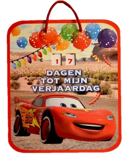 Verjaardag aftelkalender Cars