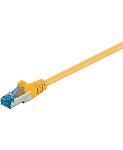 Goobay - S/FTP netwerkkabel CAT6a - Geel - 20 meter