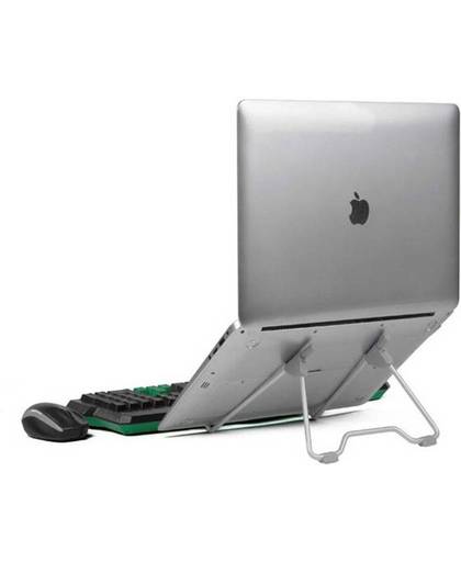 Laptopstand - laptophouder - tablethouder - boekstand - laptop cooler - ideaal voor een goede werkhouding - grijs - DisQounts
