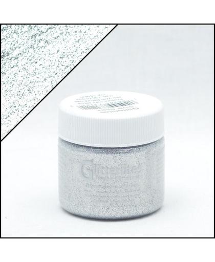 Angelus Glitterlites - Zilver - 29,5 ml Glitter verf voor o.a. leer (Silver Spark)