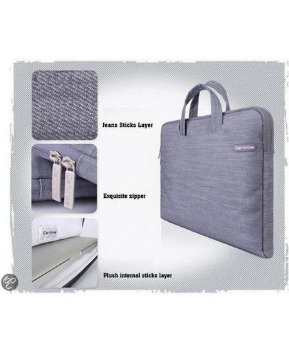 Cartinoe Jean Series Notebook Bag Case voor MacBook Pro 15,4 | Grijs