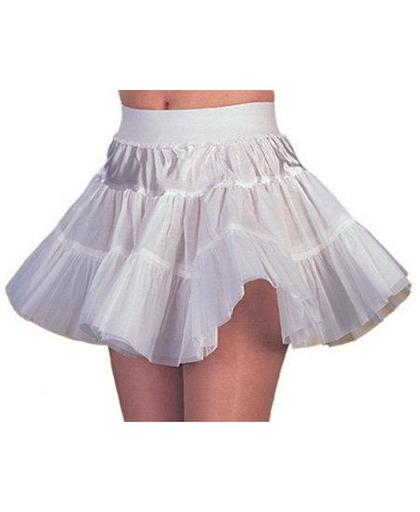 Feestkleding Petticoat wit kort meisje onderrok SOFT Maat 152