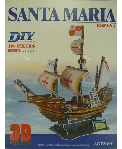 Santa Maria 3D puzzel bouwkit 106stuks
