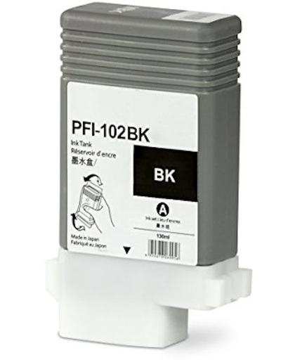 Canon PFI-102 inktcartrigde (met chip) / Zwart (huismerk)