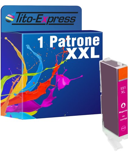 Tito-Express PlatinumSerie PlatinumSerie® 1x inktcartridge XXL voor Canon CLI-551XL Magenta Canon Pixma IP7250 MG5450 MG6350 MX725 MX925