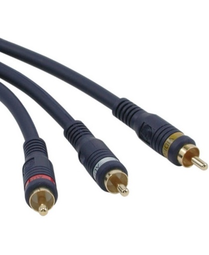 C2G 3ft Velocity™ RCA Type Audio/Video Combination Cable 0.91m RCA Zwart composiet videokabels