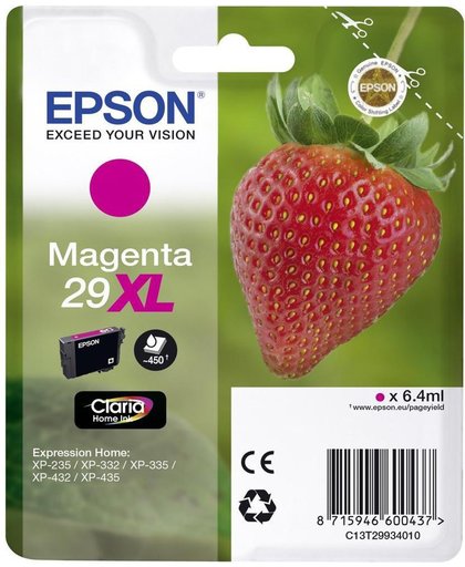 Epson C13T29934012 inktcartridge Magenta 6,4 ml 450 pagina's